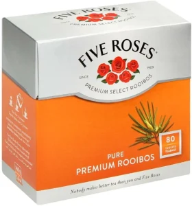 Five Roses Pure Premium Rooibos Tea Box (80 Bags) | Shop Online