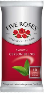Five Roses Smooth Ceylon Blend Black Tea Pack (10 Bags) | Shop Online