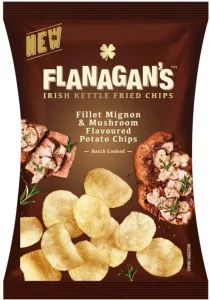 Flanagan’s Fillet Mignon And Mushroom Fried Potato Chips (1 x 120 g) | Shop Online