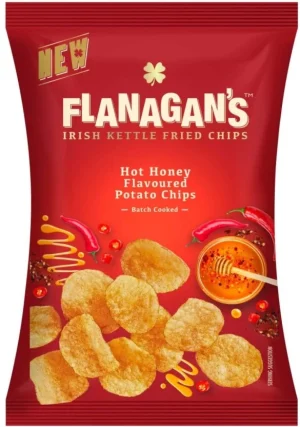 Flanagan's Hot Honey Irish Kettle Fried Potato Chips (1 x 120 g) | Shop Online