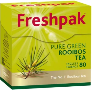 Freshpak Pure Green Rooibos Tea Box (6 x 80 Bags) | Shop Online