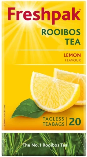 Freshpak Rooibos Lemon Flavoured Tea Box (20 Bags) | Shop Online