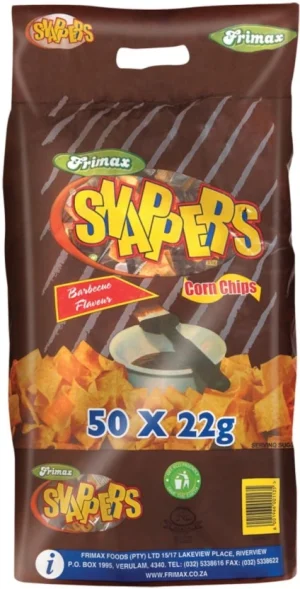 Frimax Snappers Barbeque Chips (50 x 22 g) | Shop Online