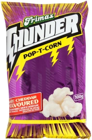 Frimax Thunder Popcorn White Cheddar Maize Snack (1 x 100 g) | Shop Online