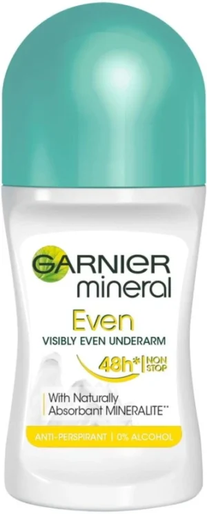 Garnier Mineral Even Visible Underarm Deodorant Roll-on - For Women (50 ml) | Shop Online