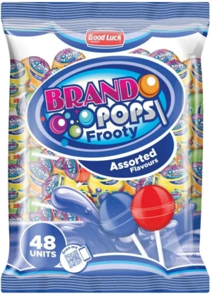 Good Luck Brando Pops Mango Lollipop (Pack of 1 x 48 g) | Shop Online
