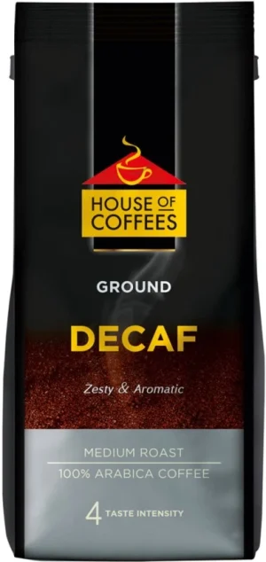 House Of Coffees Decaf Roast & Ground Coffee (12 x 250 g) | Shop Online