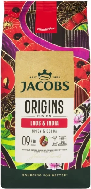 Jacobs Origins Fusion Laos & India Roast & Ground Coffee (Spices Flavoured 1 kg) | Shop Online