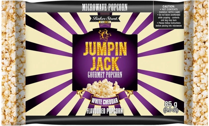 Jumpin Jack Microwave Gourmet White Cheddar Popcorn (85 g) | Shop Online