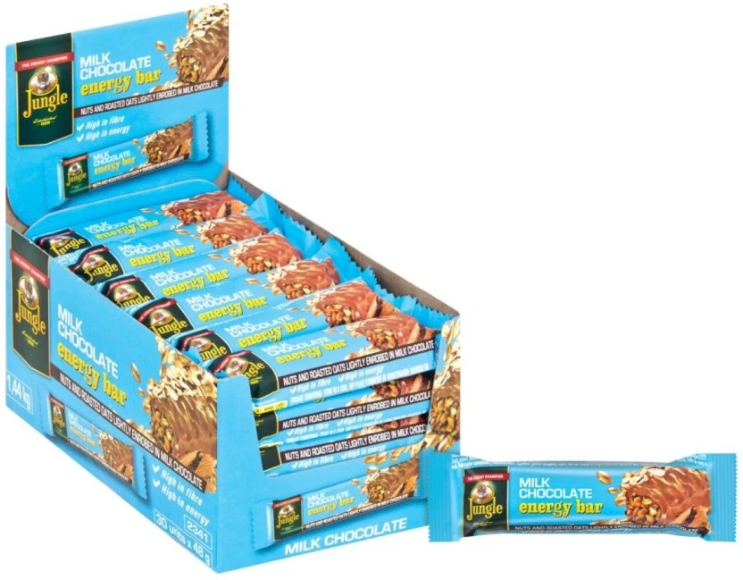 Jungle Energy Bar Milk Chocolate Sachet (30 x 40 g) | Shop Online