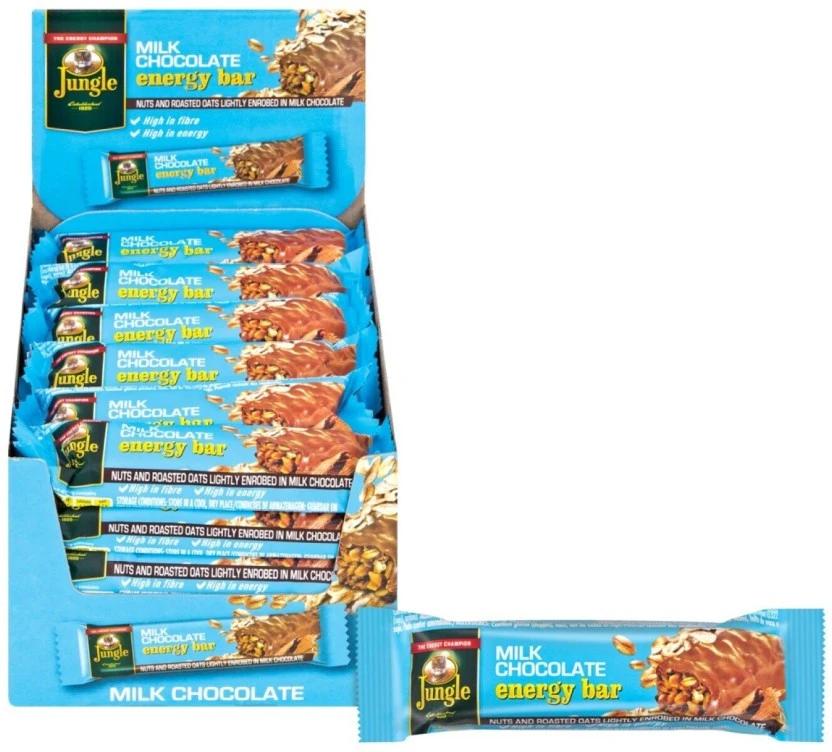 Jungle Energy Bar Milk Chocolate Sachet (30 x 40 g) | Shop Online - Image 2