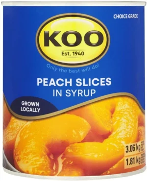 KOO Peach Slices in Syrup Fruits (36 kg) | Shop Online