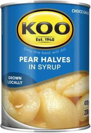 KOO Pear Halves in Syrup Fruits (410 g) | Shop Online