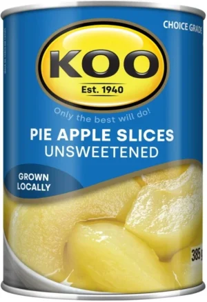 KOO Pie Apple Slices Unsweetened Fruits (385 g Pack of 12) | Shop Online