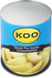 KOO Sliced Pie Apples Unsweetened Fruits (2840 g) | Shop Online