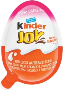Kinder Joy For Girls with Surprise Toy Milk Chocolate Fudges (20 g) | Shop Online