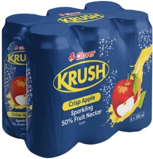 Krush Crisp Apple Sparkling Fruit Nectar (6 x 300 ml) | Shop Online