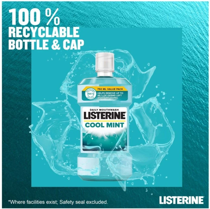 Listerine Cool Mint (750 ml) | Shop Online - Image 3