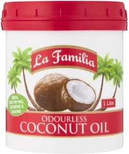 La Familia Odourless Coconut Oil Jar (8 x 1 L) | Shop Online