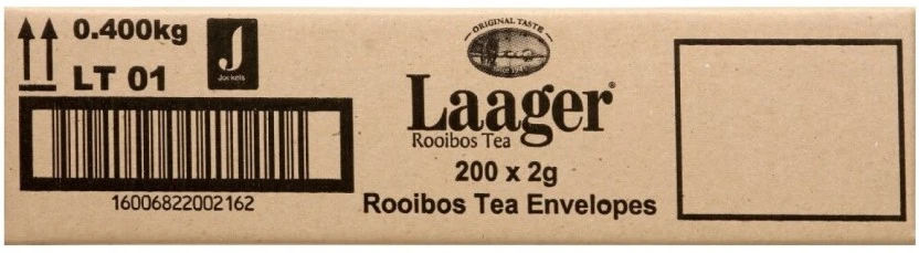 Laager Envelope Pure Rooibos Tea Box (200 x 0 95 kg) | Shop Online