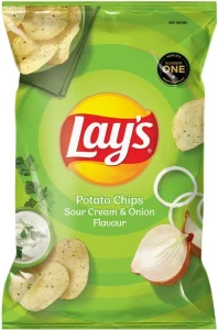 Lay’s Sour Cream & Onion Falvour Potato Chips (20 x 120 g) | Shop Online