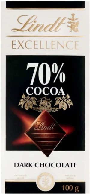 Lindt Excellence 70% Cocoa Dark Chocolate Slabs (100 g) | Shop Online