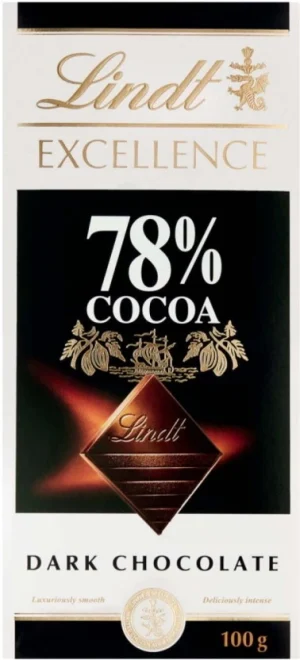 Lindt Excellence 78% Cocoa Dark Chocolate Slabs (100 g) | Shop Online