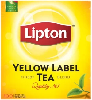 Lipton Yellow Label Black Tea Box (12 x 100 Bags) | Shop Online