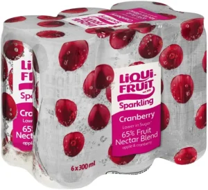 Liqui Fruit Sparkling Apple & Cranberry Nectar (6 x 300 ml) | Shop Online