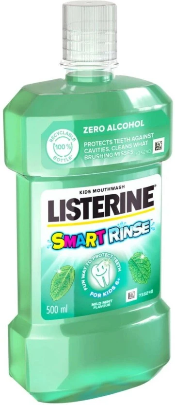 Listerine Smart Rinse M/Wash Mint (500 ml Pack of 12) | Shop Online - Image 3