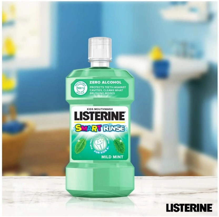 Listerine Smart Rinse M/Wash Mint (500 ml Pack of 12) | Shop Online - Image 4