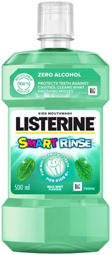 Listerine Smart Rinse M/Wash Mint (500 ml) | Shop Online - Image 3