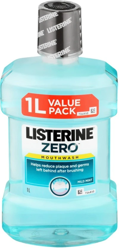Listerine Zero Mouthwash Mint (1 L Pack of 6) | Shop Online - Image 4
