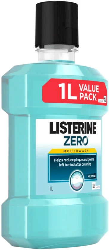Listerine Zero Mouthwash Mint (1 L Pack of 6) | Shop Online