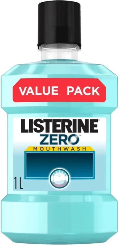 Listerine Zero Mouthwash Mint (1 L Pack of 6) | Shop Online - Image 2
