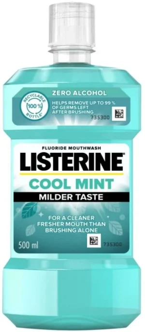Listerine Zero Mouthwash Mint (500 ml) | Shop Online