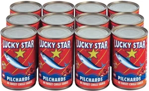 Lucky Star Pilchards in Sweet Chilli Sauce Sea Foods (400 g Pack of 12) | Shop Online