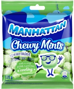 Manhattan Chewy Spearmint Mint (Pack of 1 x 125 g) | Shop Online