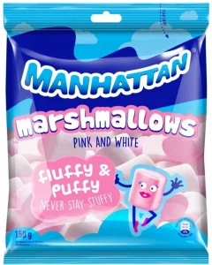 Manhattan Fluffy and Puffy Assorted Marshmallow (Pack of 1 x 150 g) | Shop Online