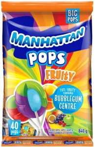 Manhattan Tutti Frutti Assorted Lollipop (Pack of 1 x 840 g) | Shop Online