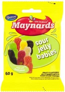 Maynards Jelly Sweets Babies Sour Fruits (Pack of 1 x 60 g) | Shop Online
