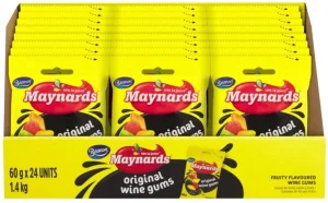 Maynards Jelly Sweets Wine Gums Original Fruits (Pack of 24 x 60 g) | Shop Online