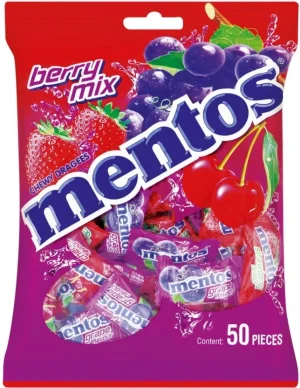 Mentos Chewy Dragees Berry Sweets (Pack of 1 x 250 g) | Shop Online