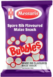 Messaris Bubbles Spare Rib Flavoured Maize Snack Chips (1 x 100 g) | Shop Online
