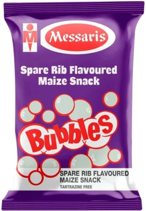 Messaris Bubbles Spare Rib Flavoured Maize Snack Chips (1 x 100 g) | Shop Online