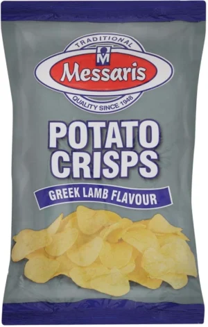 Messaris Potato Crisps Greek Lamb Chips (1 x 125 g) | Shop Online