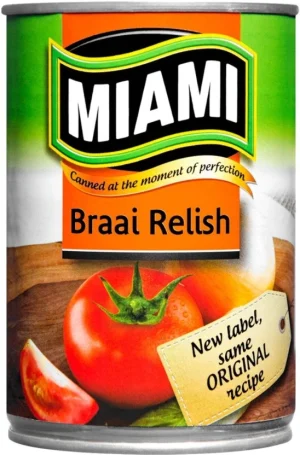 Miami Braai Relish Vegetables (410 g Pack of 12) | Shop Online