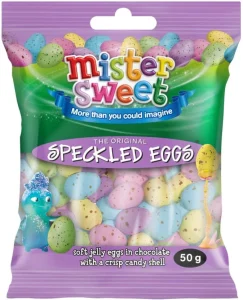 Mister Sweet Speckled Eggs Fruits Jelly Sweets (Pack of 24 x 50 g) | Shop Online