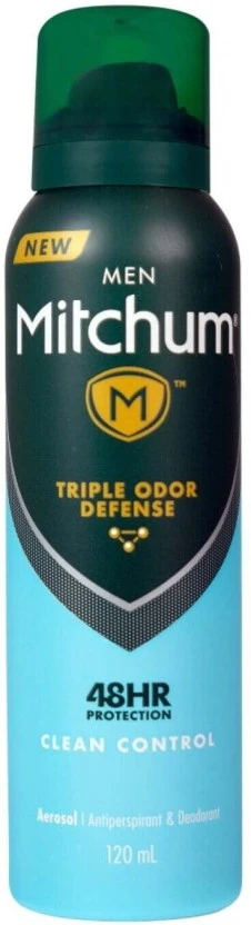 Mitchum Deodorant Aerosol Clean Control Spray - For Men (120 ml) | Shop Online