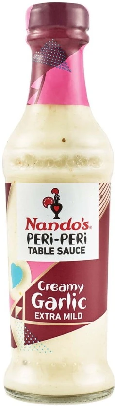 Nando's Creamy Garlic Extra Mild Peri Table Sauce (250 g) | Shop Online